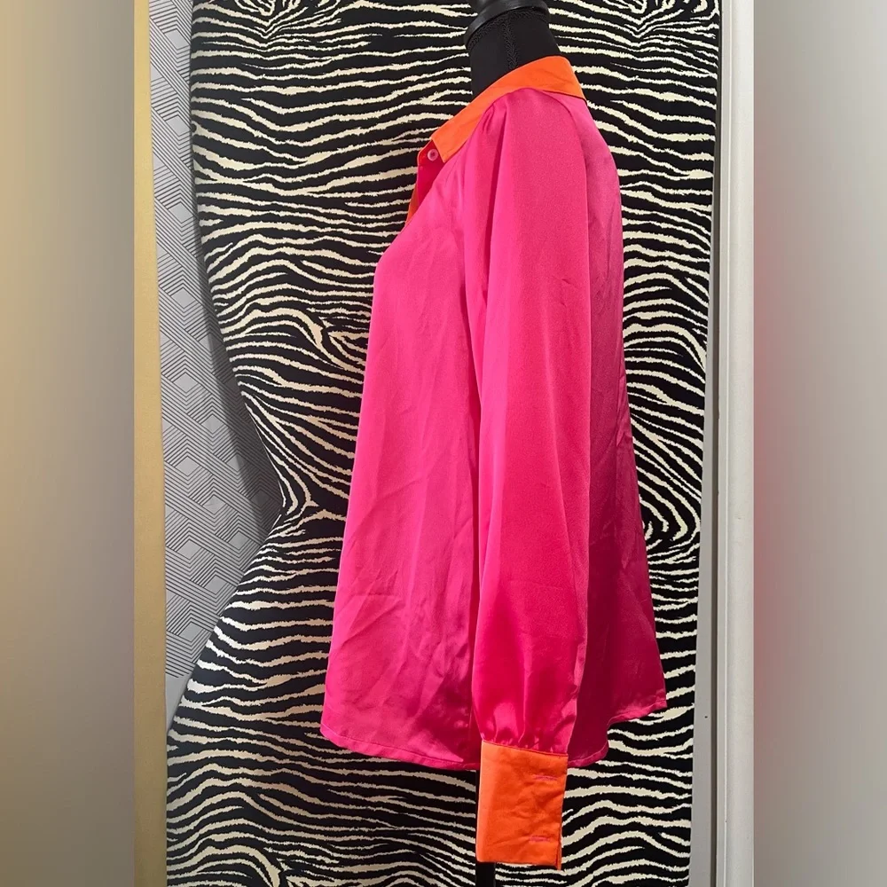 Color-block Blouse Top - Picture 2 of 5